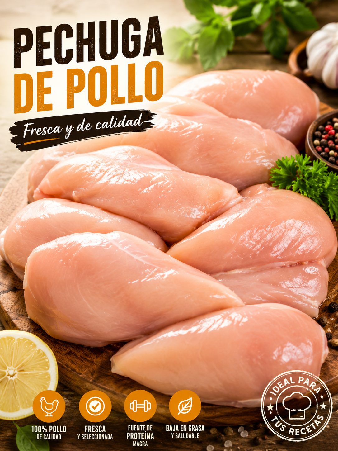 Pechuga de Pollo Fresca