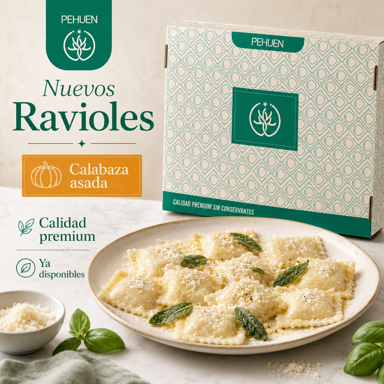 Ravioles de calabaza asada Pehuen x 96 unidades