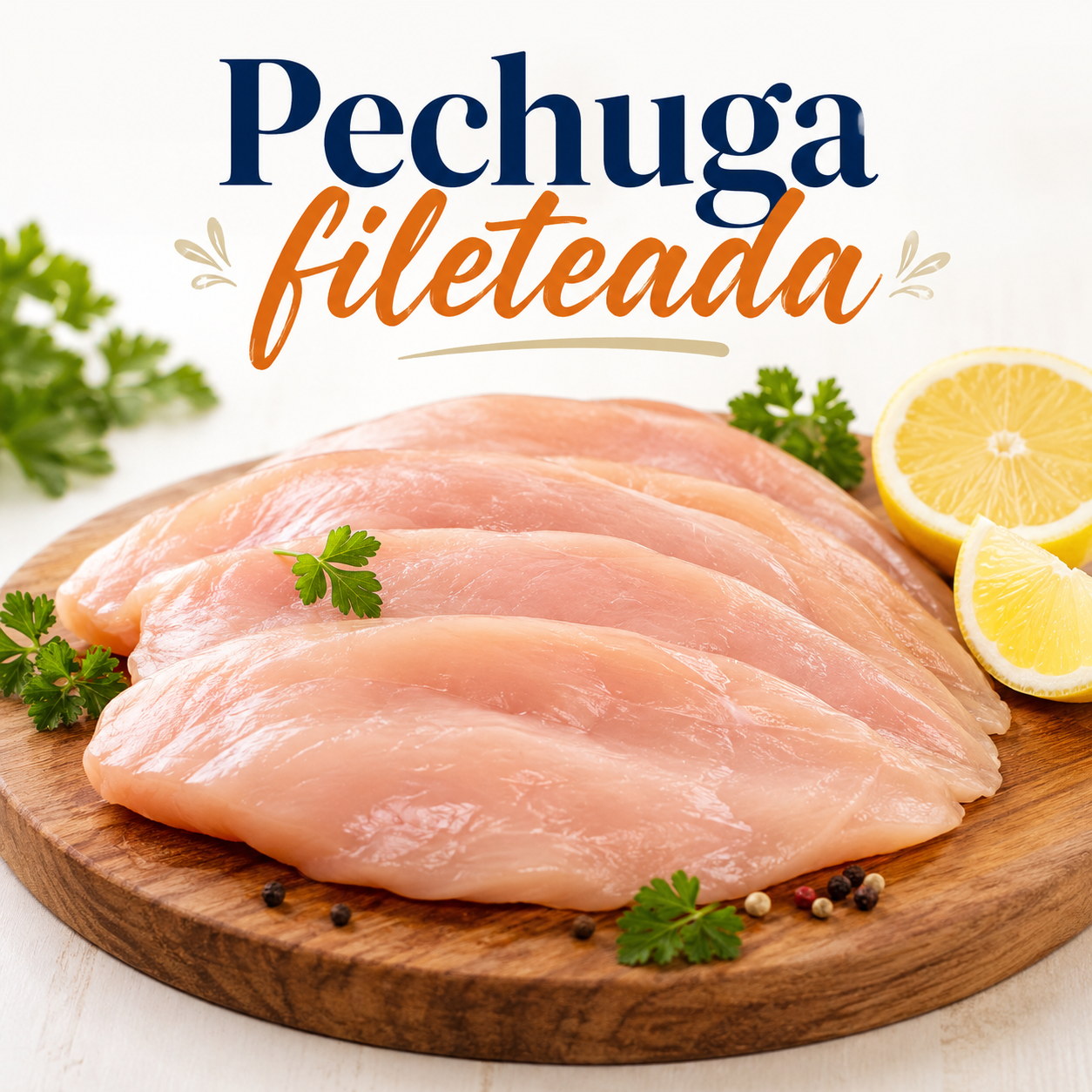 Pechuga de pollo Fileteada