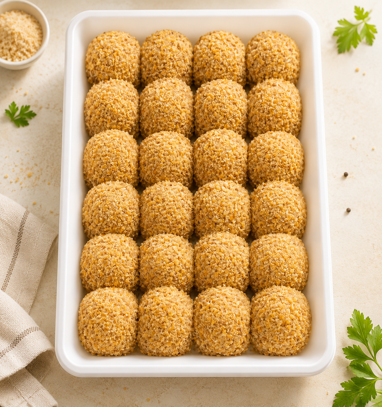 Albóndigas de pollo rellenas con muzzarella