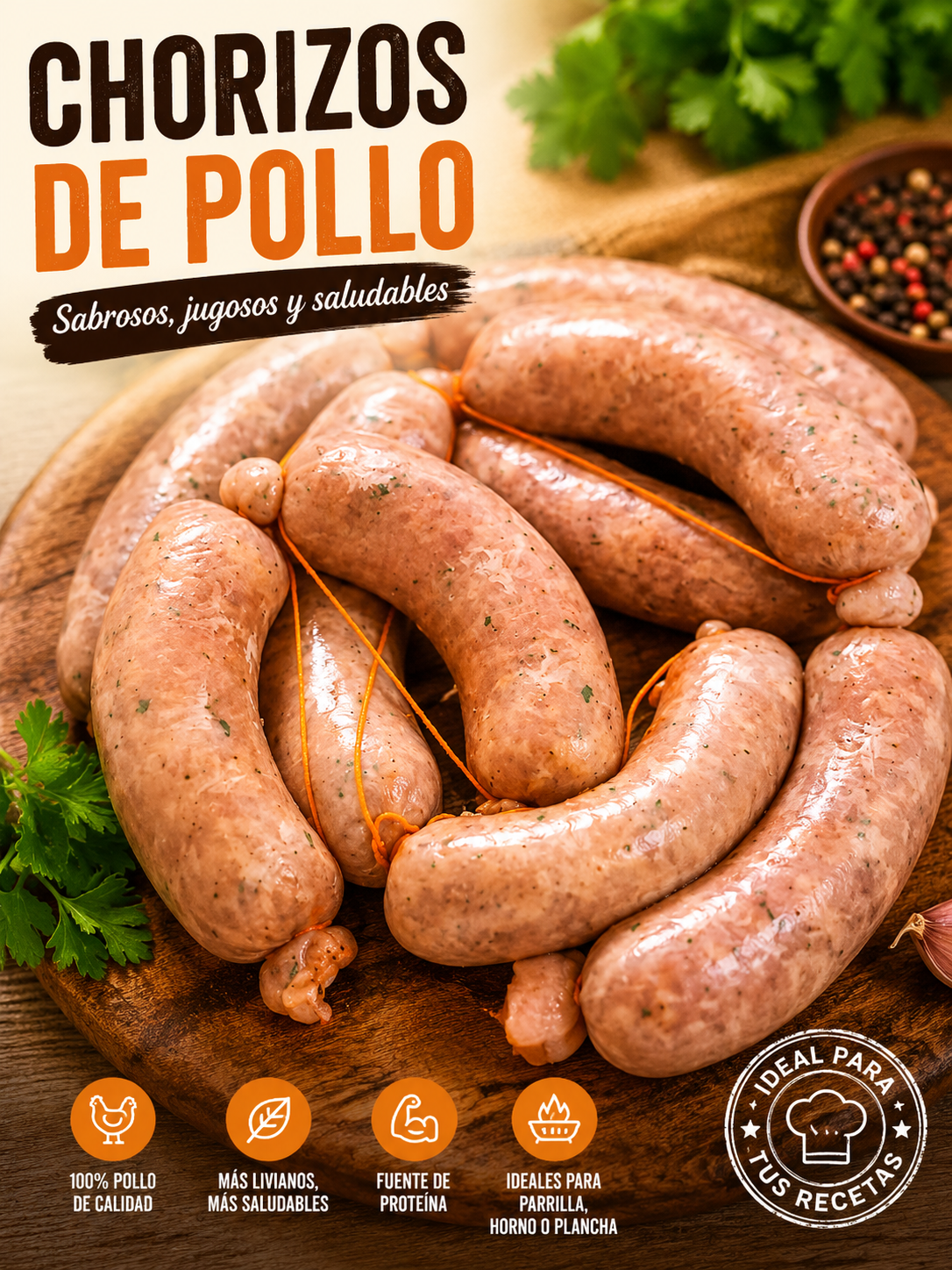 Chorizos de Pollo